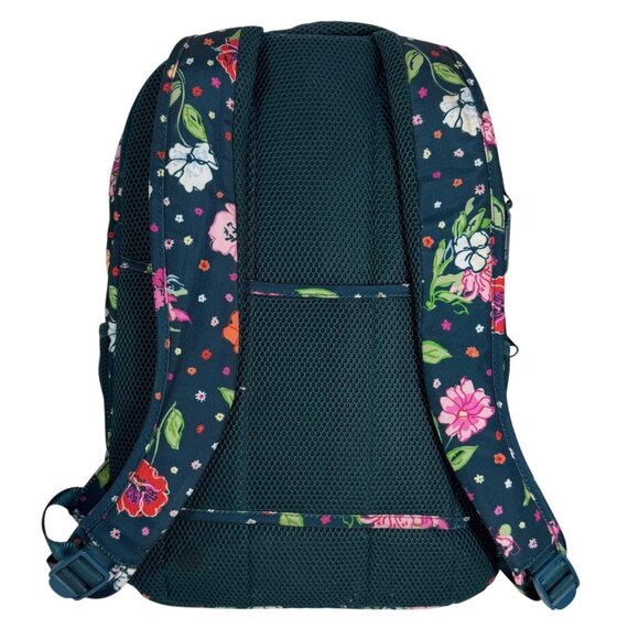 VERA BRADLEY Floral Women\'s Recycled Grand Backpack Hope Blooms Teal Book Bag main image 4